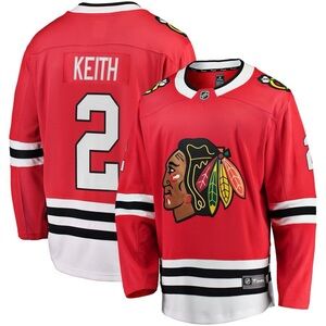 NWT authentic NHL Chicago Blackhawks Youth L/XL Premier Home Jersey - Red Keith